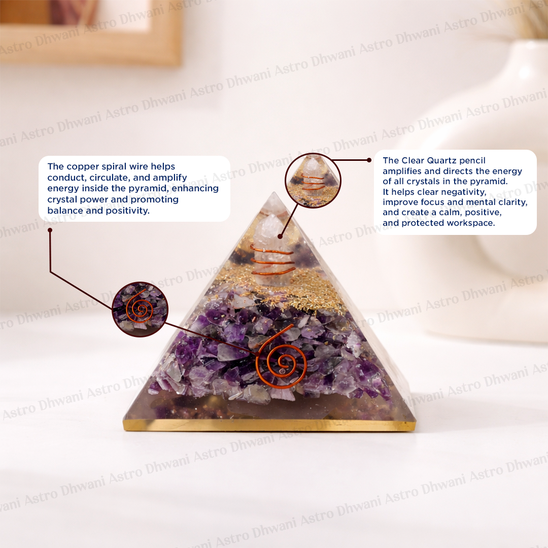 Amethyst Pyramid - Abhimantrit