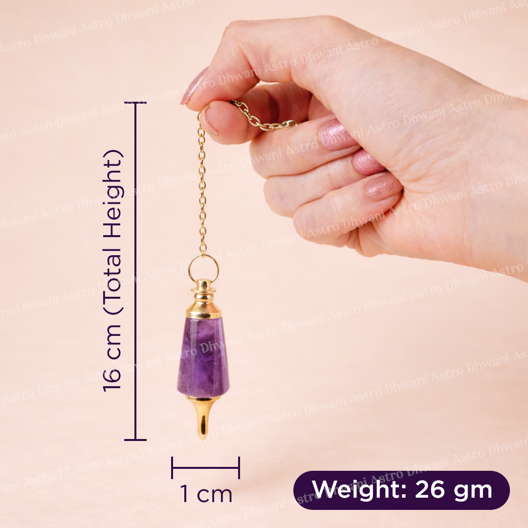 Amethyst Pendulum - Abhimantrit