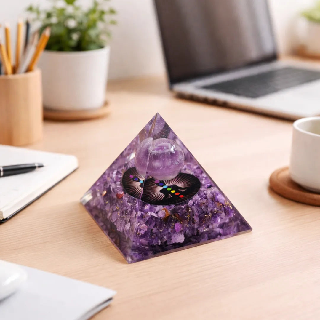 Amethyst Universe Energy Pyramid: Emotional Healing & Stress Relief