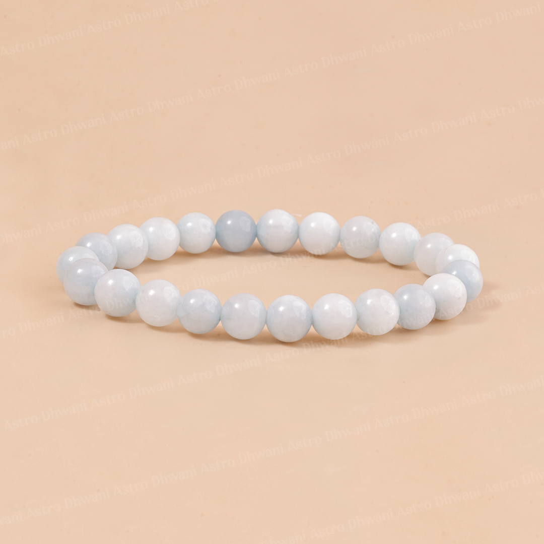 Aqua Marine Bracelet - Abhimantrit & Certified