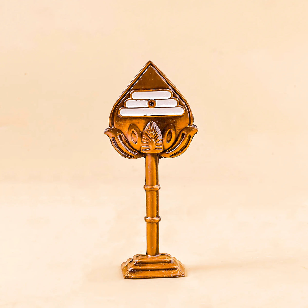 Decorative object with a unique design on a beige background