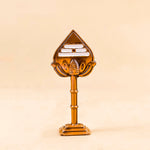 Decorative object with a unique design on a beige background