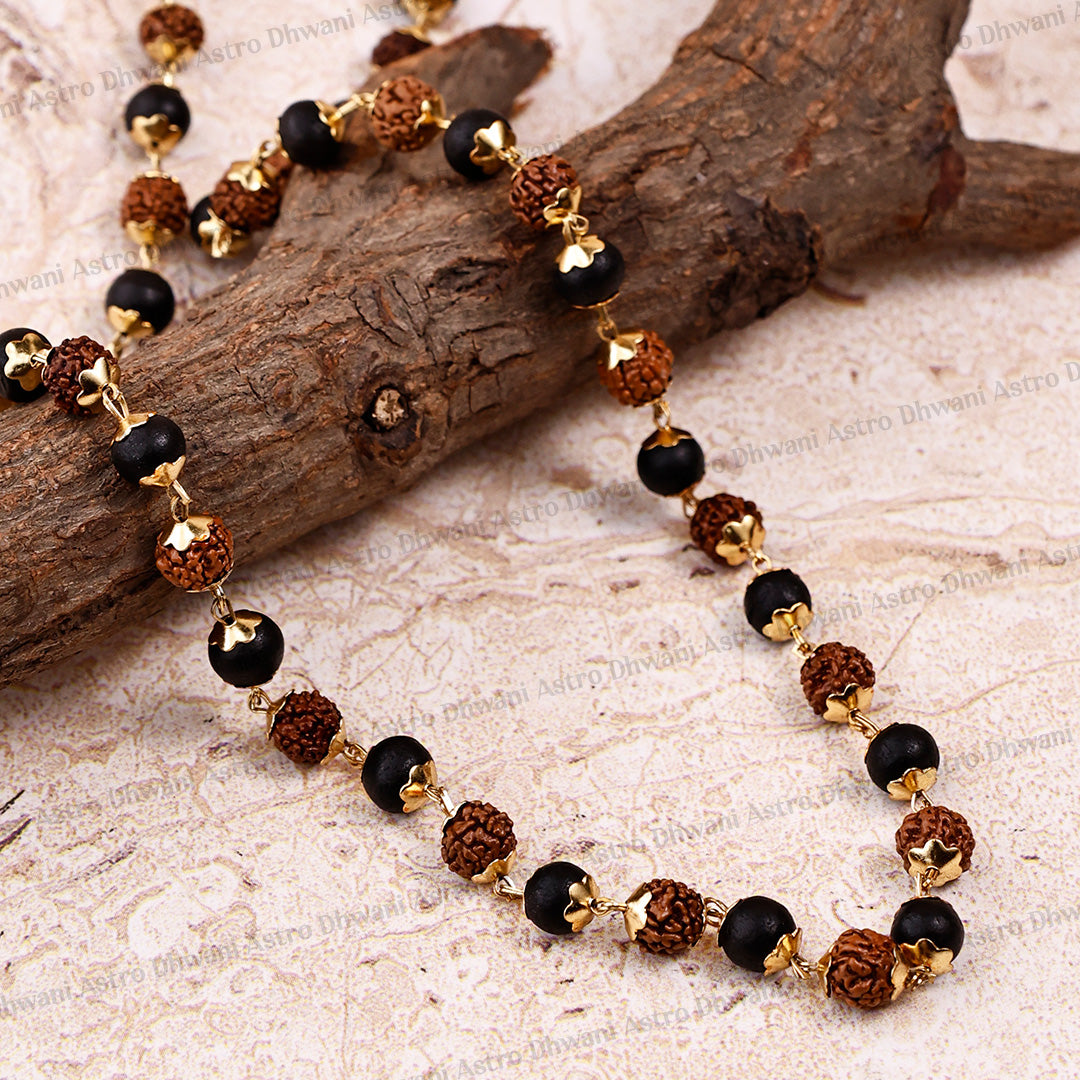Golden Karungali Rudraksha Jap Mala