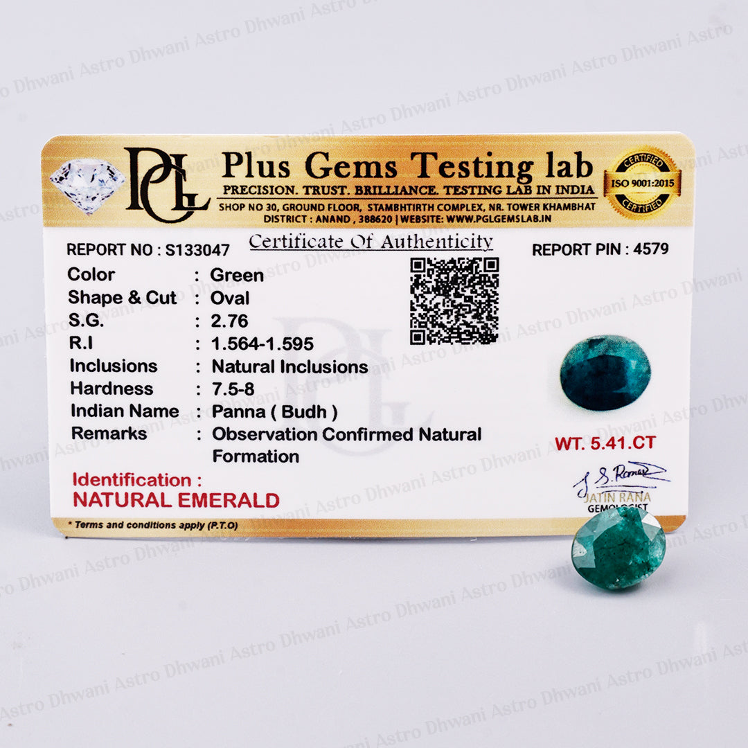 Emerald Panna (Ratan) 5.41 Carat