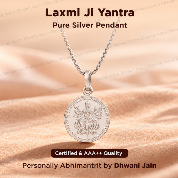 Laxmi Ji Yantra (Pure Silver) – Abhimantrit