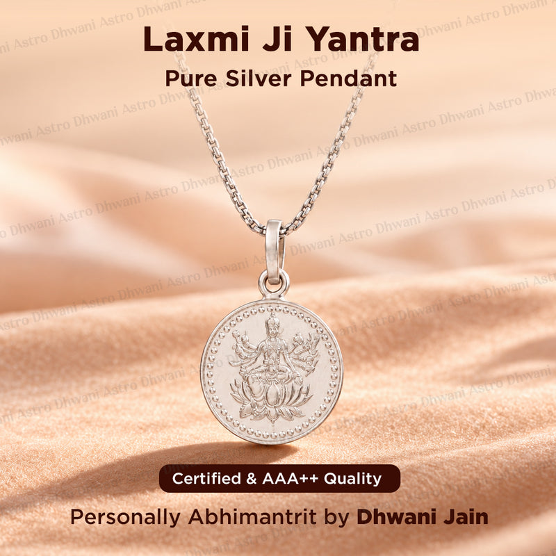 Laxmi Ji Yantra (Pure Silver) – Abhimantrit