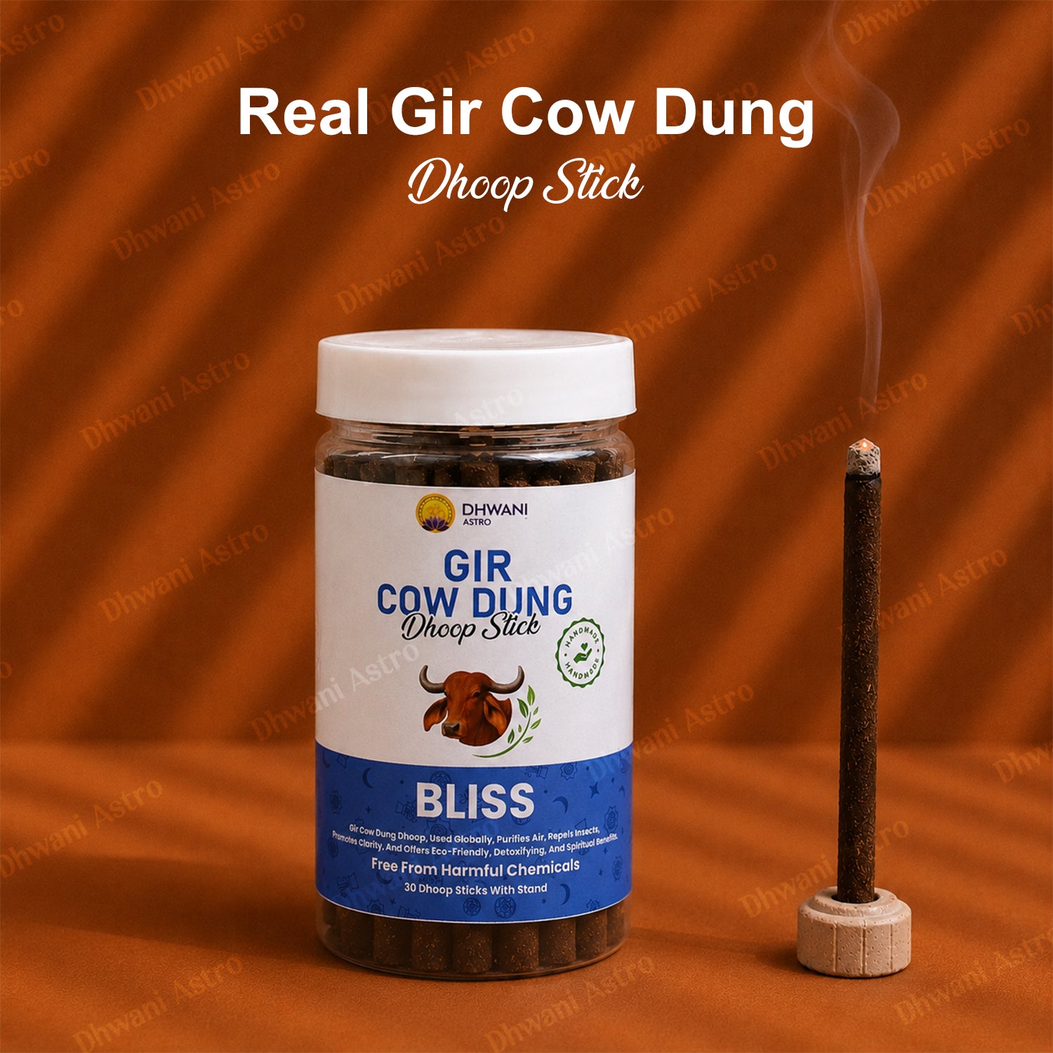 Gir Cow Dung Dhoop Sticks | Pure Gau Dung Incense for Pooja, Meditation & Positive Energy | BUY 2 GET 1 FREE