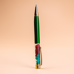 Malachite and Amethyst Pen