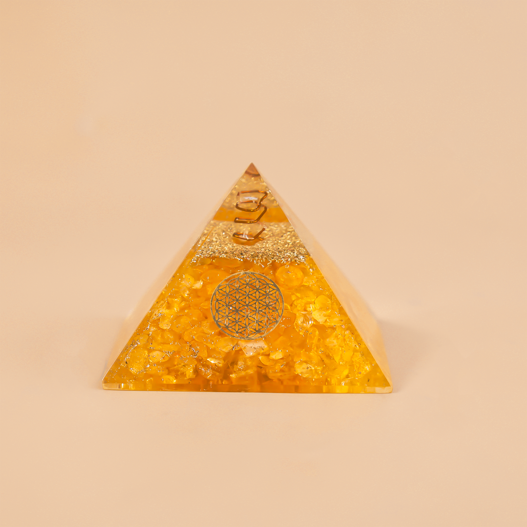 Yellow Citrine PyramidYellow Citrine Crystal Pyramid