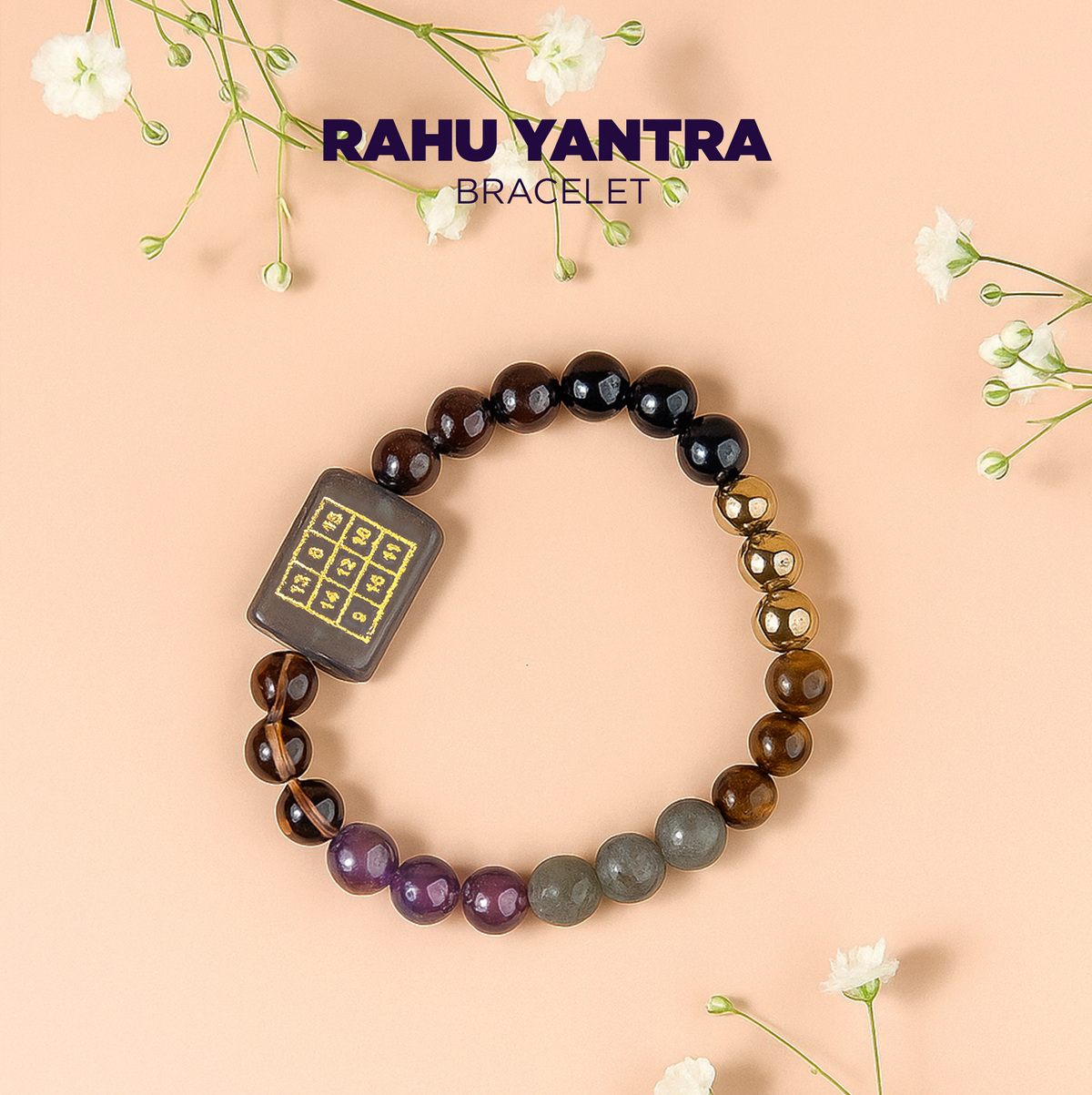 Rahu Yantra Bracelet - Raato-Raat Success & Andha Paisa