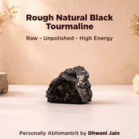 Rough Natural Black Tourmaline Stone – Certified Raw Protection