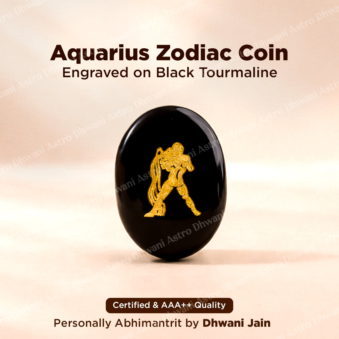 Aquarius Zodiac Coin Abhimantrit