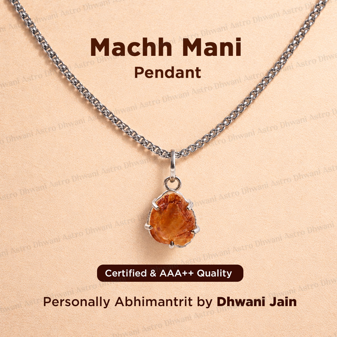 Machh Mani Pendant - Abhimantrit & Certified