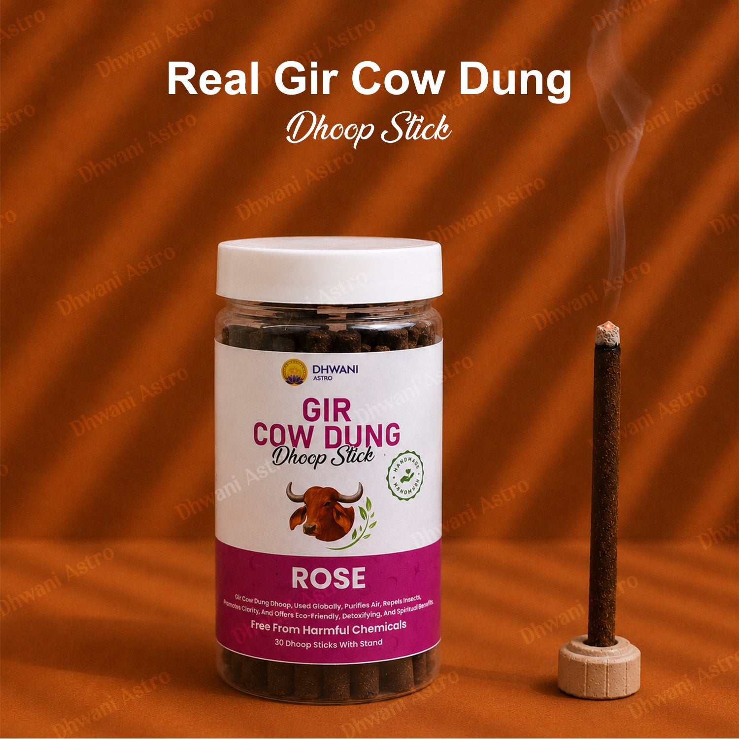 Gir Cow Dung Dhoop Sticks | Pure Gau Dung Incense for Pooja, Meditation & Positive Energy | BUY 2 GET 1 FREE