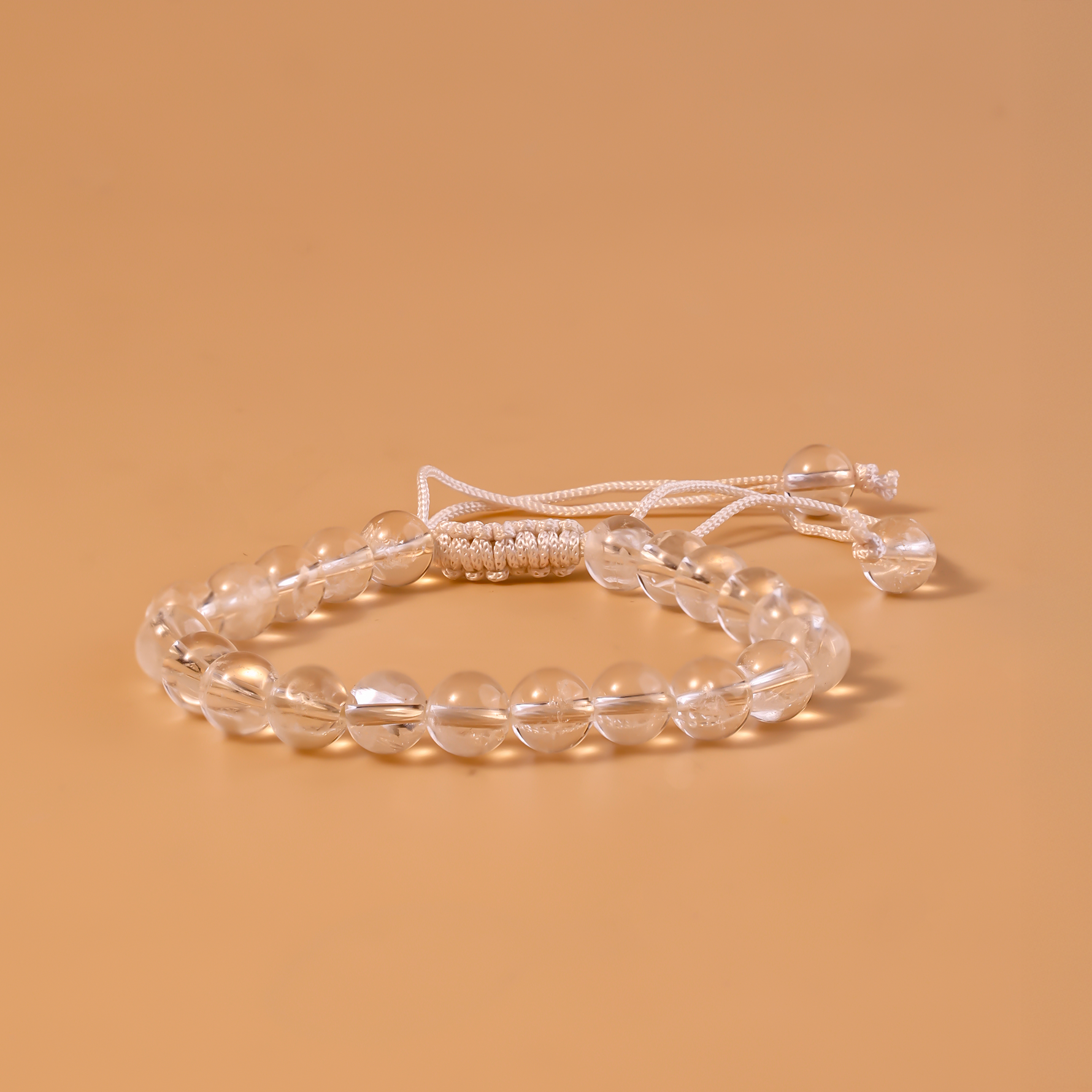 Removes Depression, Anger & Anxiety: Clear Quartz Thread Bracelet - Abhimantrit & Certified