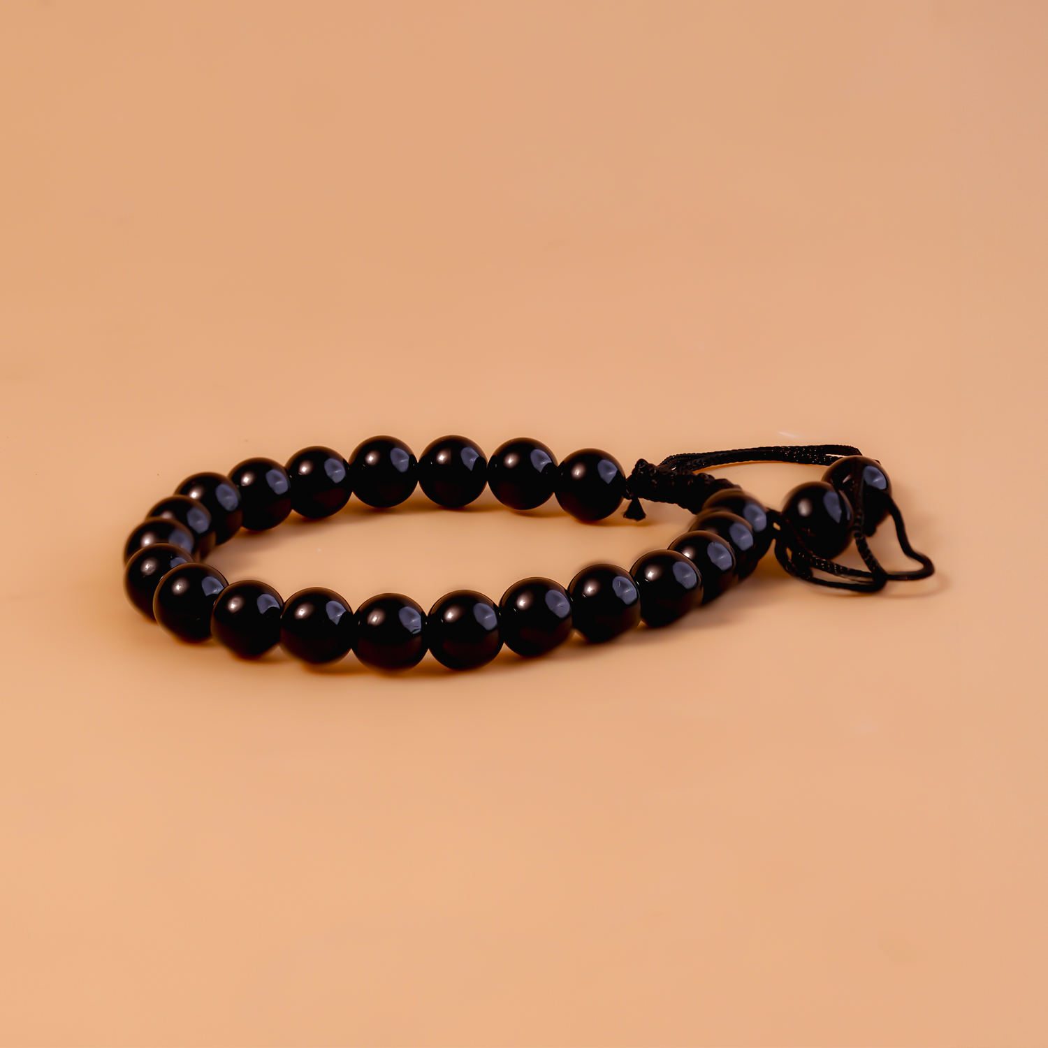 Protect from Psychic attacks & Negative Energy: Black Tourmaline Thread Bracelet - Abhimantrit & Certified