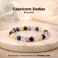 Capricorn Zodiac Bracelet – Natural Multi Stone Bracelet for Stability – Abhimantrit