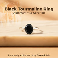 Black Tourmaline Ring – Ultimate Protection & Energy Shield