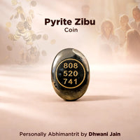 Pyrite Zibu Coin – Abhimantrit for Wealth Protection