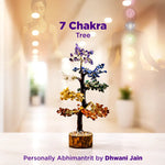 7 Chakra Tree with blurred background and text