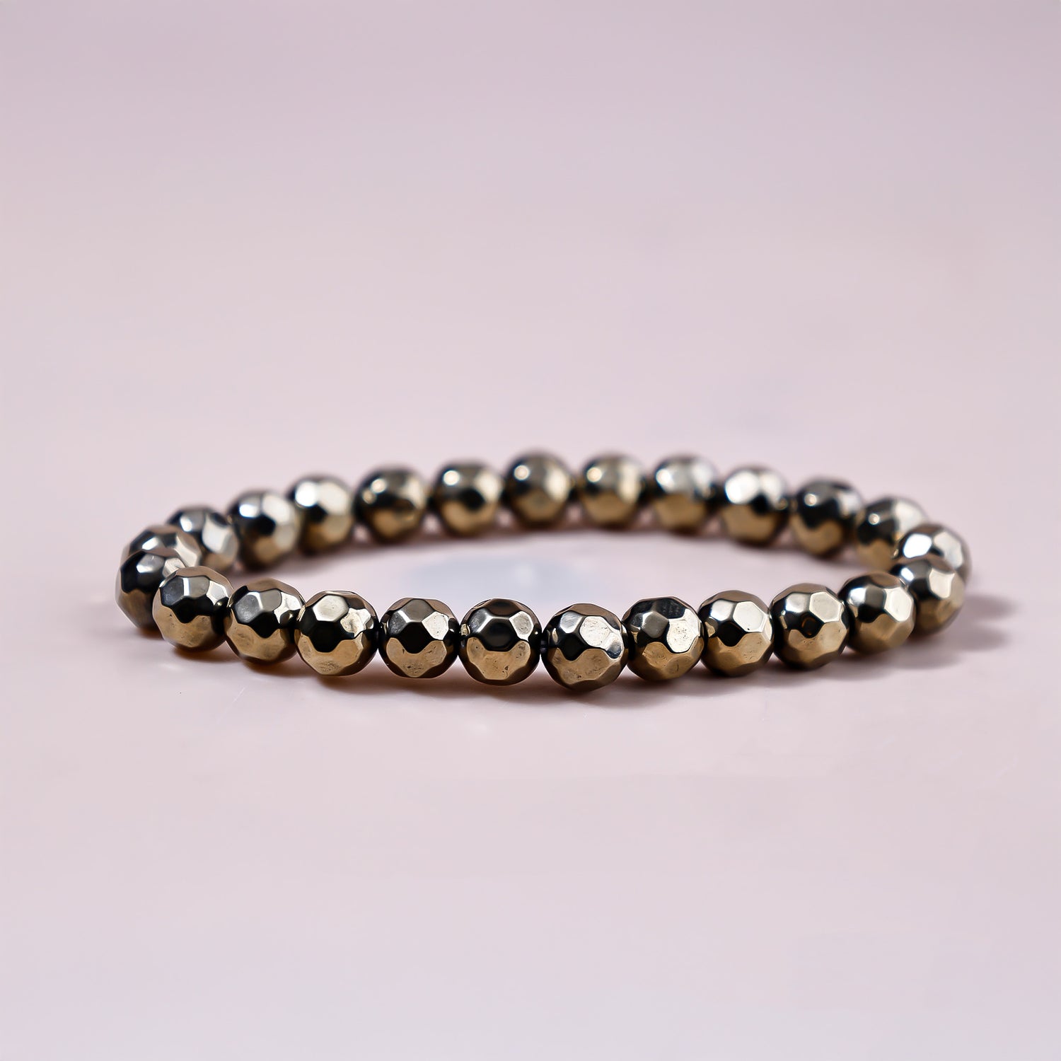 Pyrite Diamond Cut Bracelet