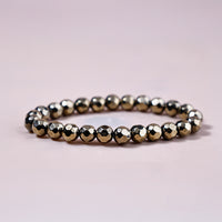 Pyrite Diamond Cut Bracelet