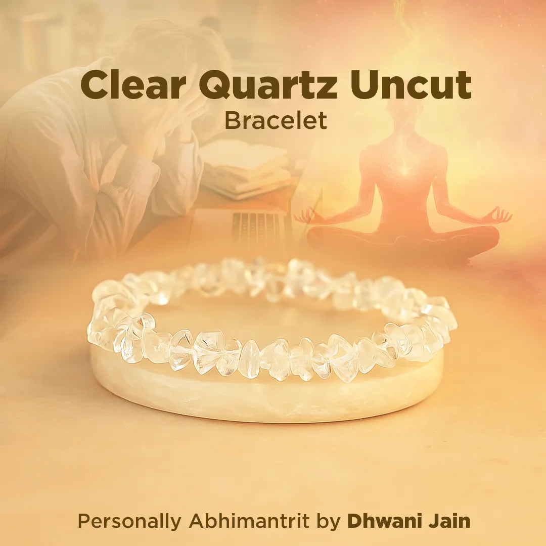 Clear Quartz Uncut Bracelet