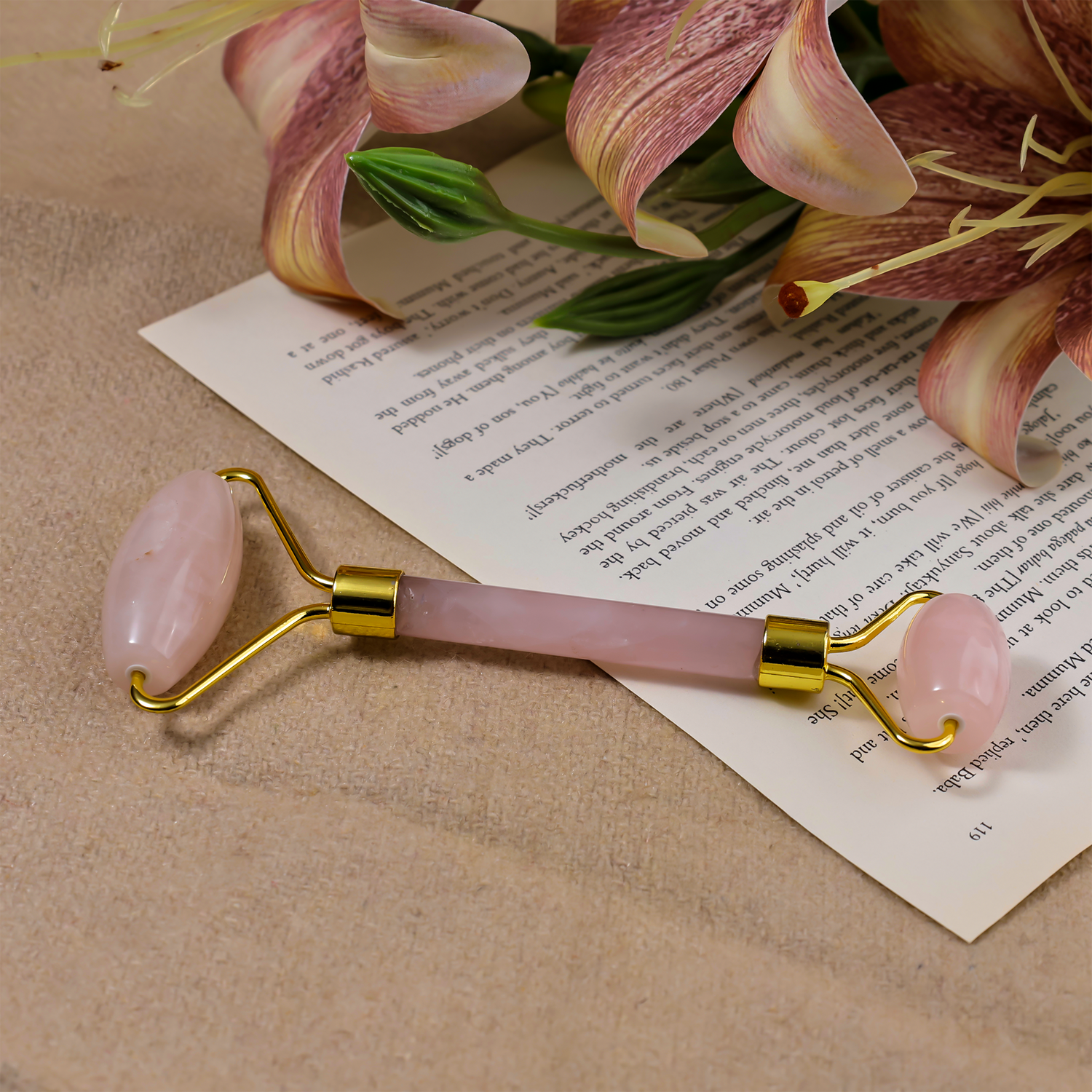 Skin Glow and Love Attract Rose Quartz Roller
