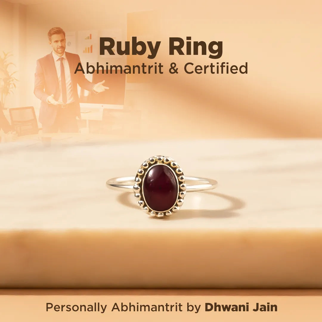 Ruby Ring: Boosts Confidence and Leadership – Dhwani Shop