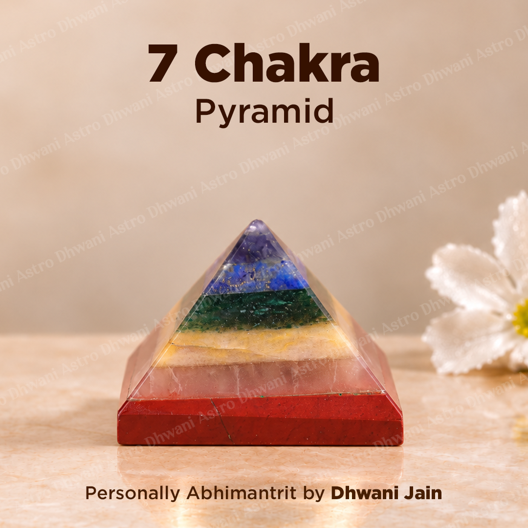 Seven Chakra Pyramid - Abhimantrit & Certified