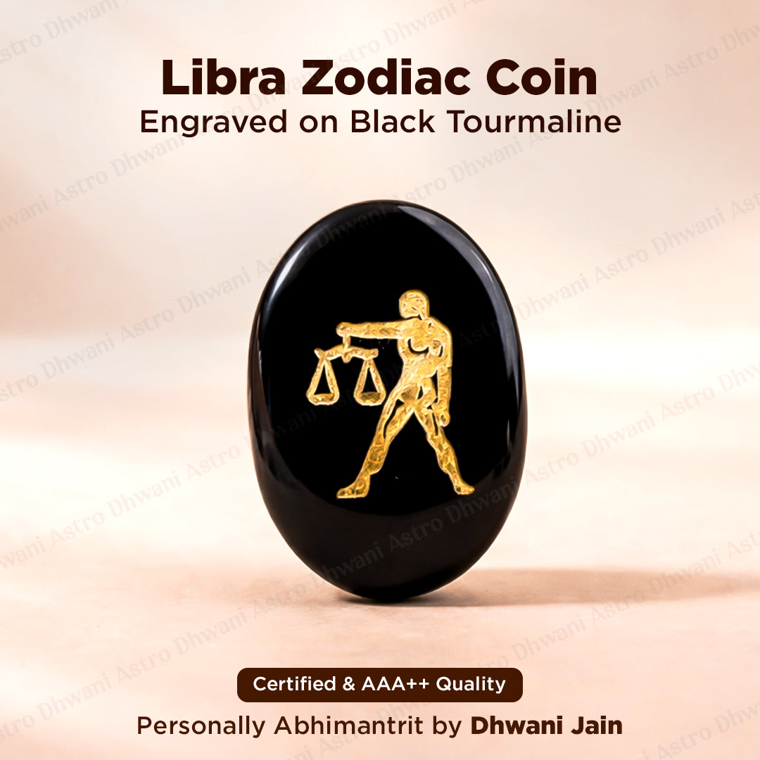 Libra Zodiac Sign Coin Abhimantrit