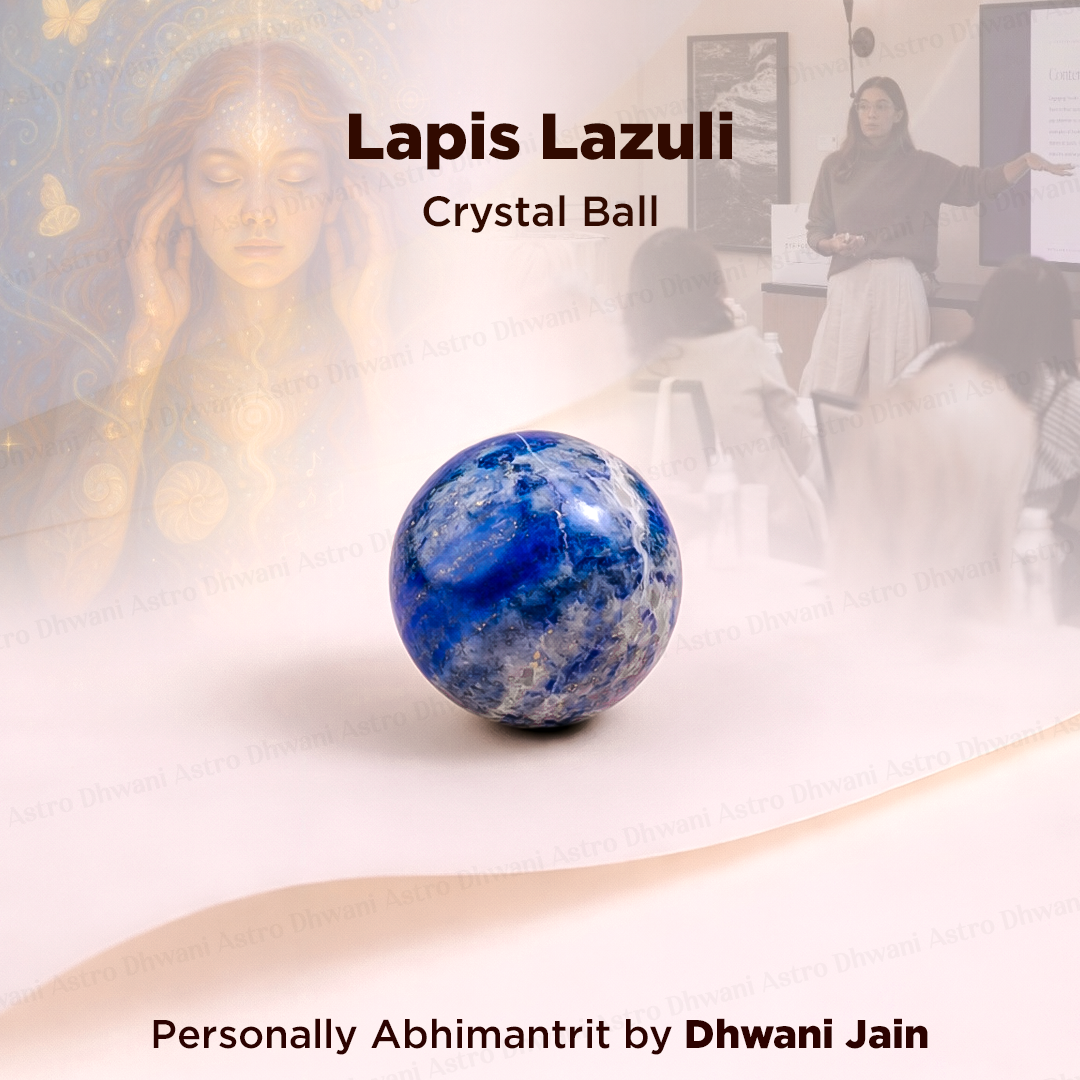 Lapis lazuli Crystal Ball for Spiritual Growth, Wisdom & Inner Awareness