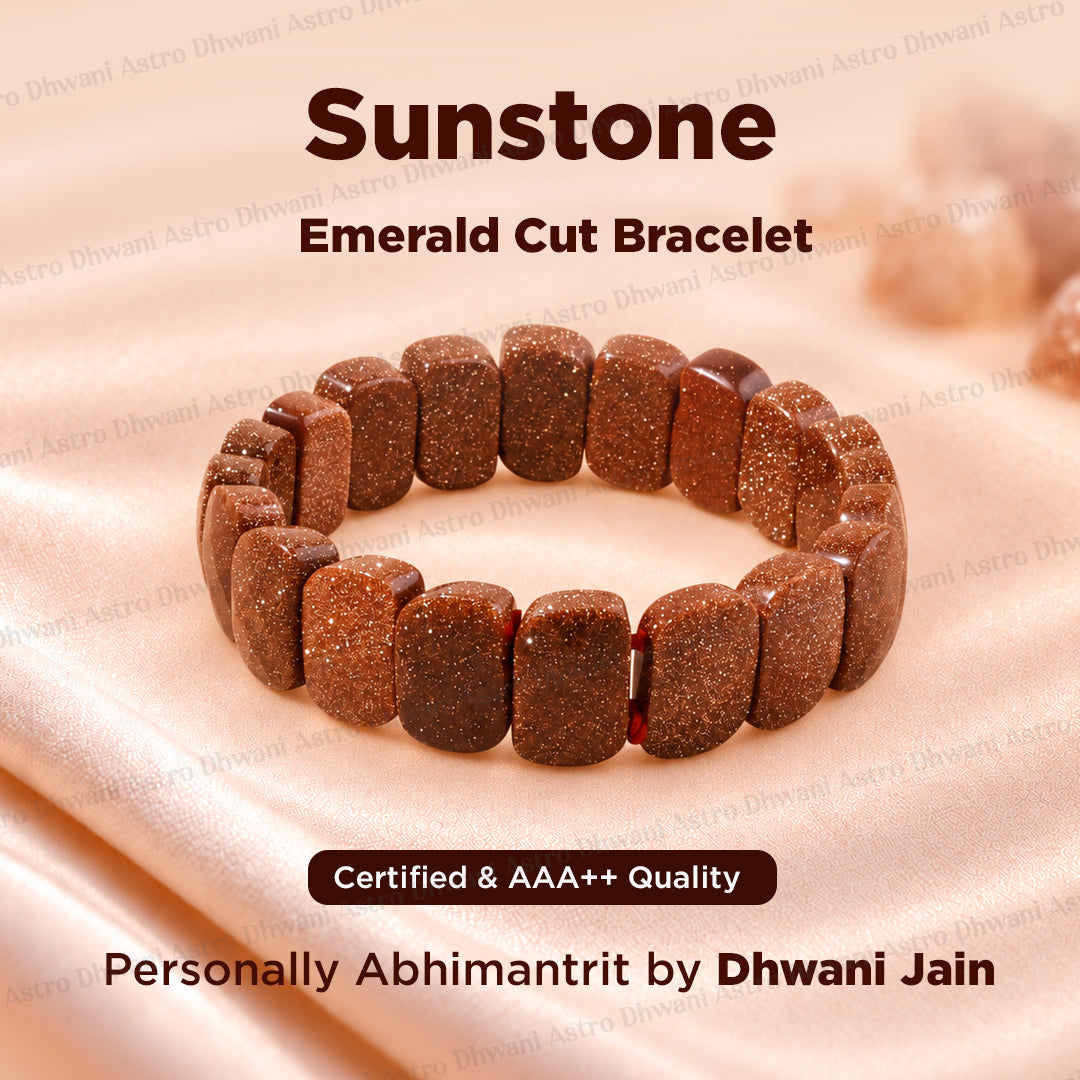 Sunstone Emerald Cut Bracelet – Confidence, Joy & Leadership Energy We