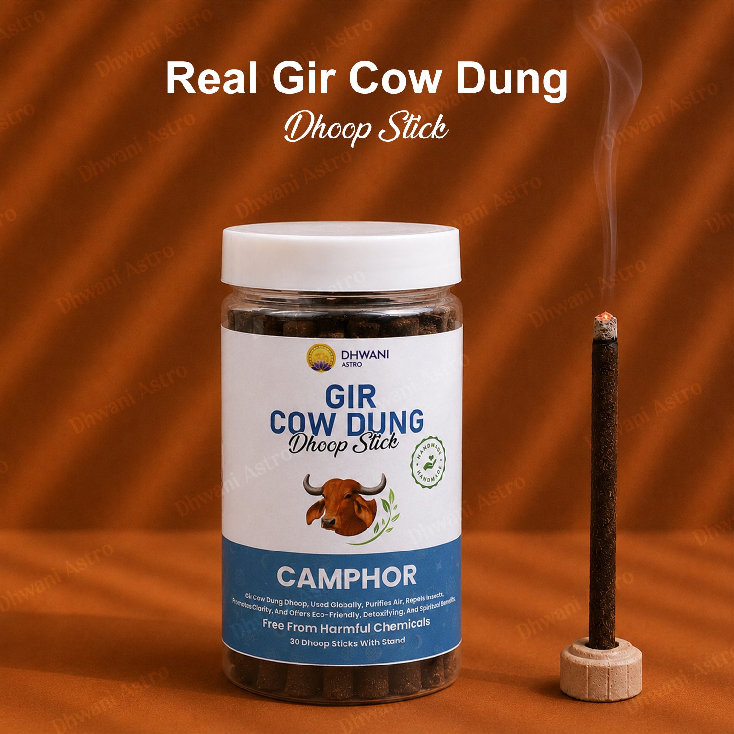 Gir Cow Dung Dhoop Sticks | Pure Gau Dung Incense for Pooja, Meditation & Positive Energy | BUY 2 GET 1 FREE