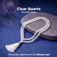 Clear Quartz Crystal Mala – Master Healer Meditation