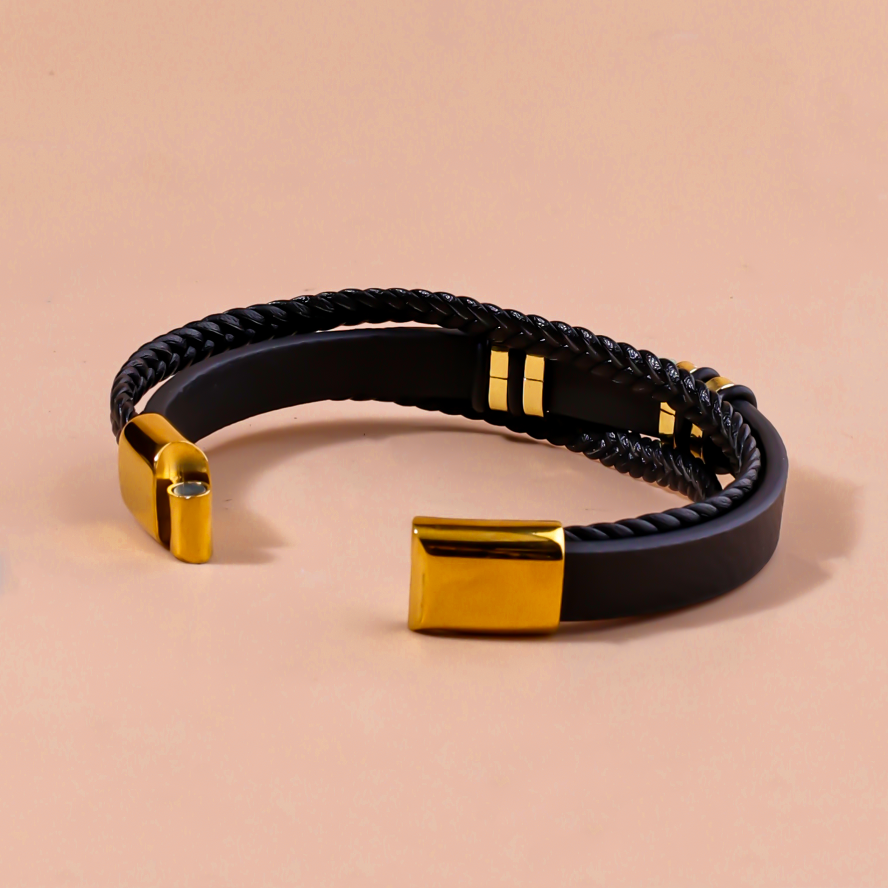 Tiger Eye leather BraceletTiger Eye leather Bracelet