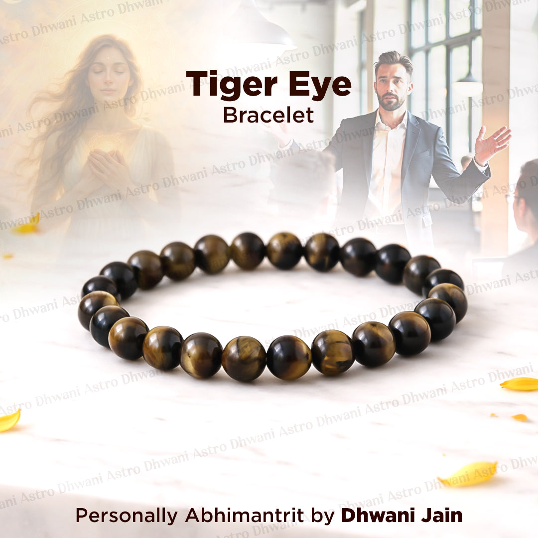 Tiger Eye Bracelet For Confidence Protection Success