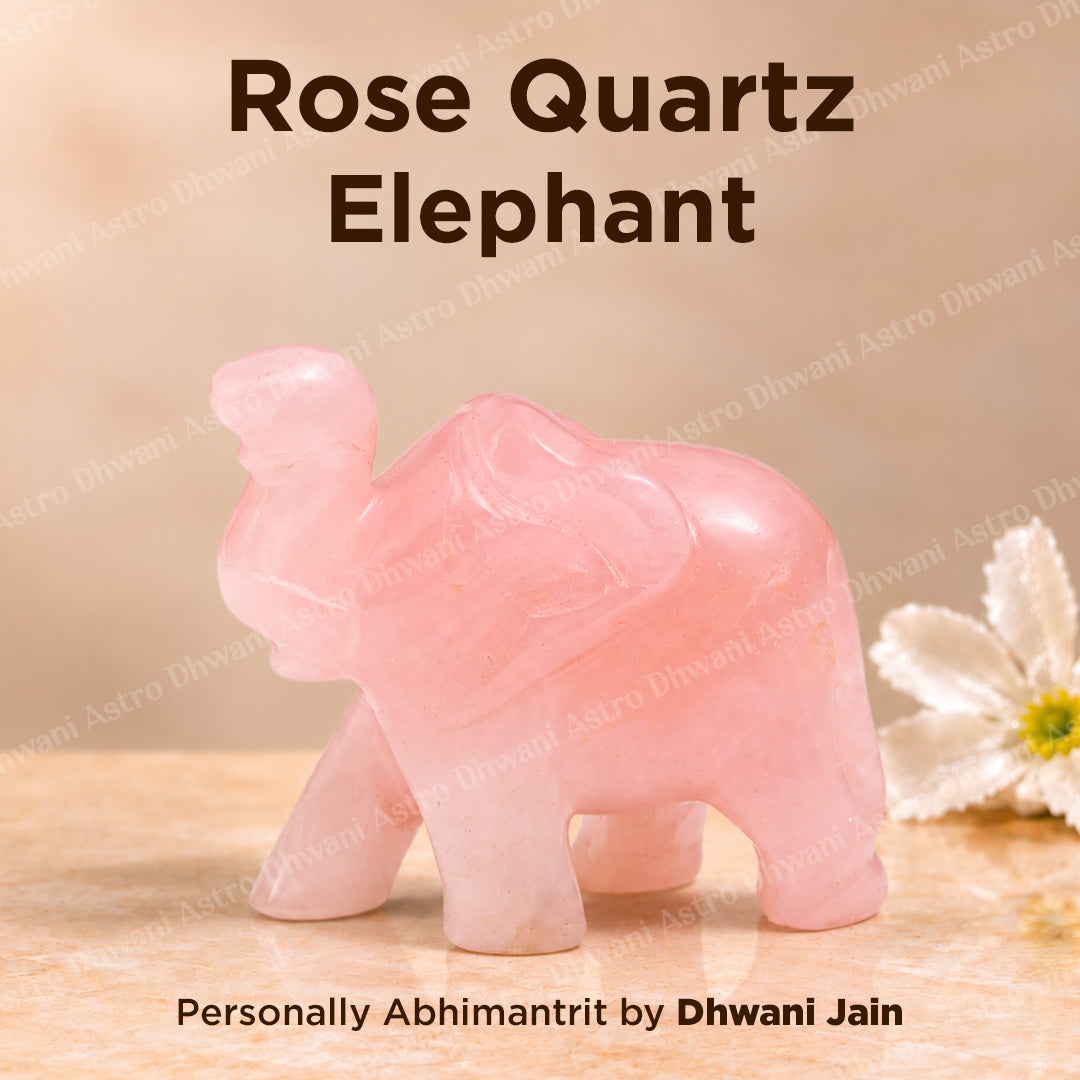 Rose Quartz Devine Elephant