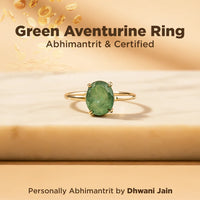 Green Aventurine Ring: Promotes Wealth Attraction & Money Growth