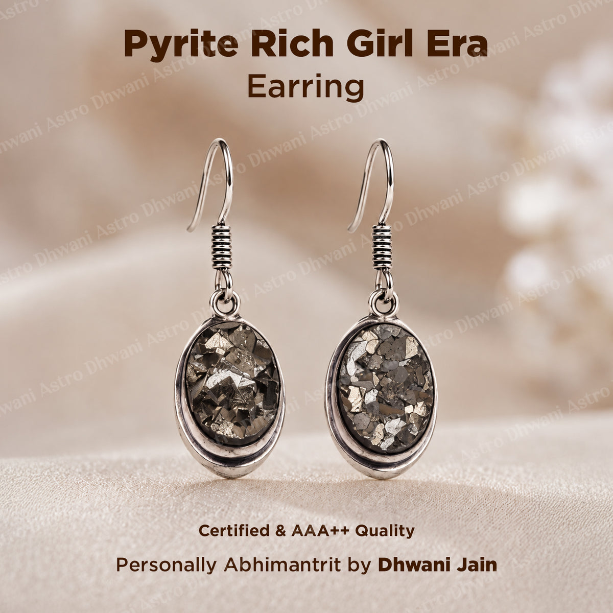 Pyrite Rich Girl Era Earrings - Abhimantrit