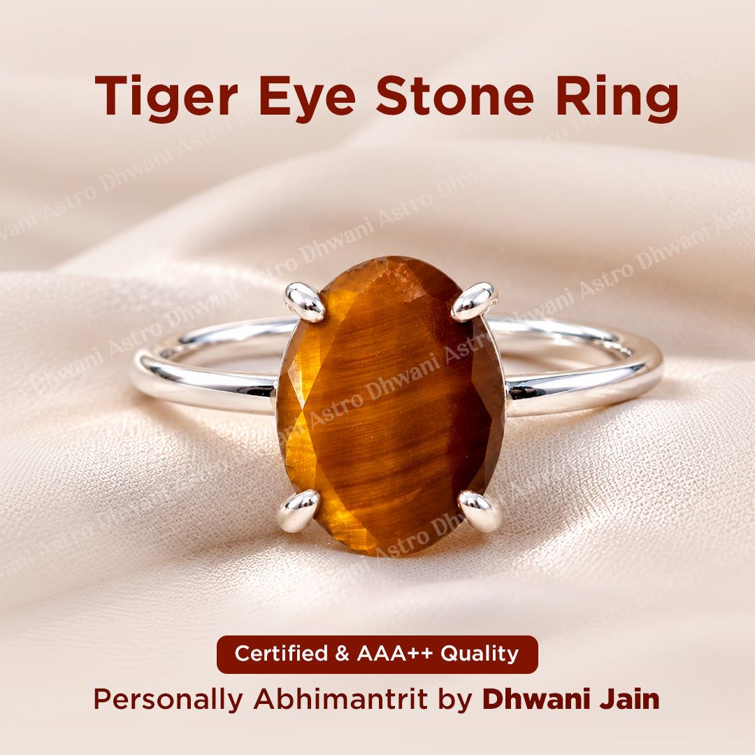 Tiger Eye Stone Ring: Boosts Courage and Self-Confidence