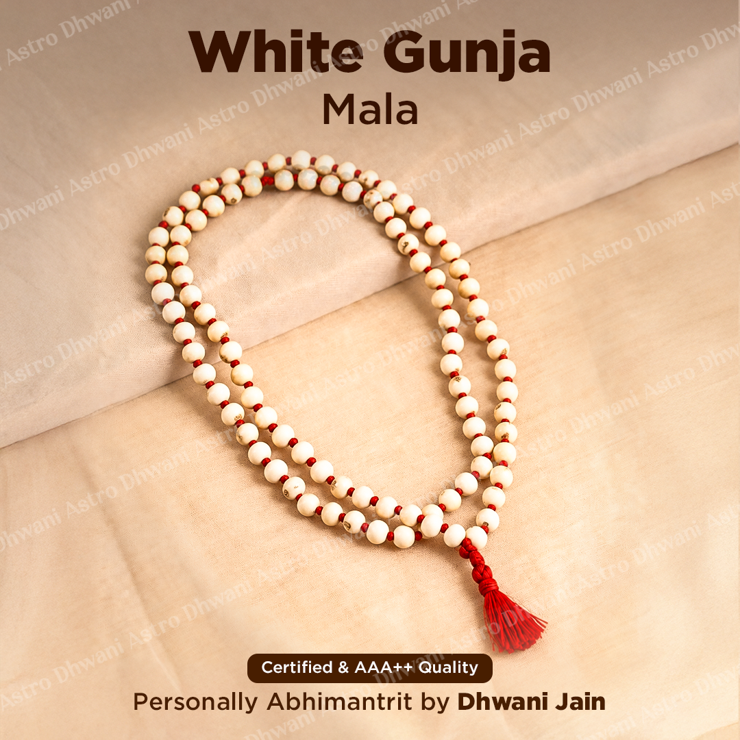 White Gunja Mala