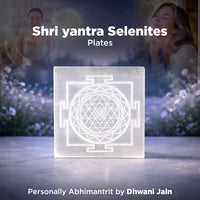 Shri Yantra Selenite Plate – Crystal Charging & Cleansing