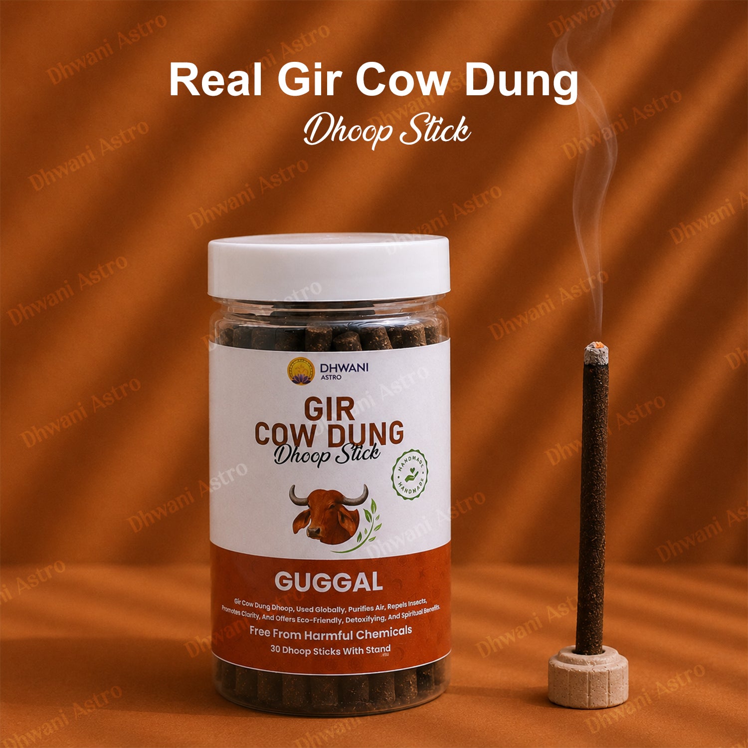Gir Cow Dung Dhoop Sticks | Pure Gau Dung Incense for Pooja, Meditation & Positive Energy | BUY 2 GET 1 FREE