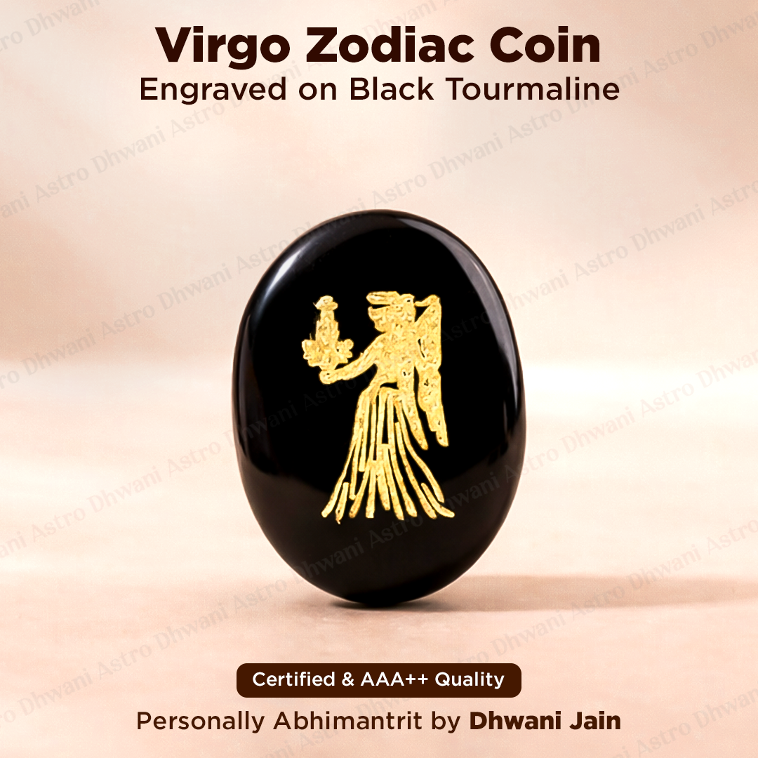 Virgo Zodiac Sign Coin Abhimantrit