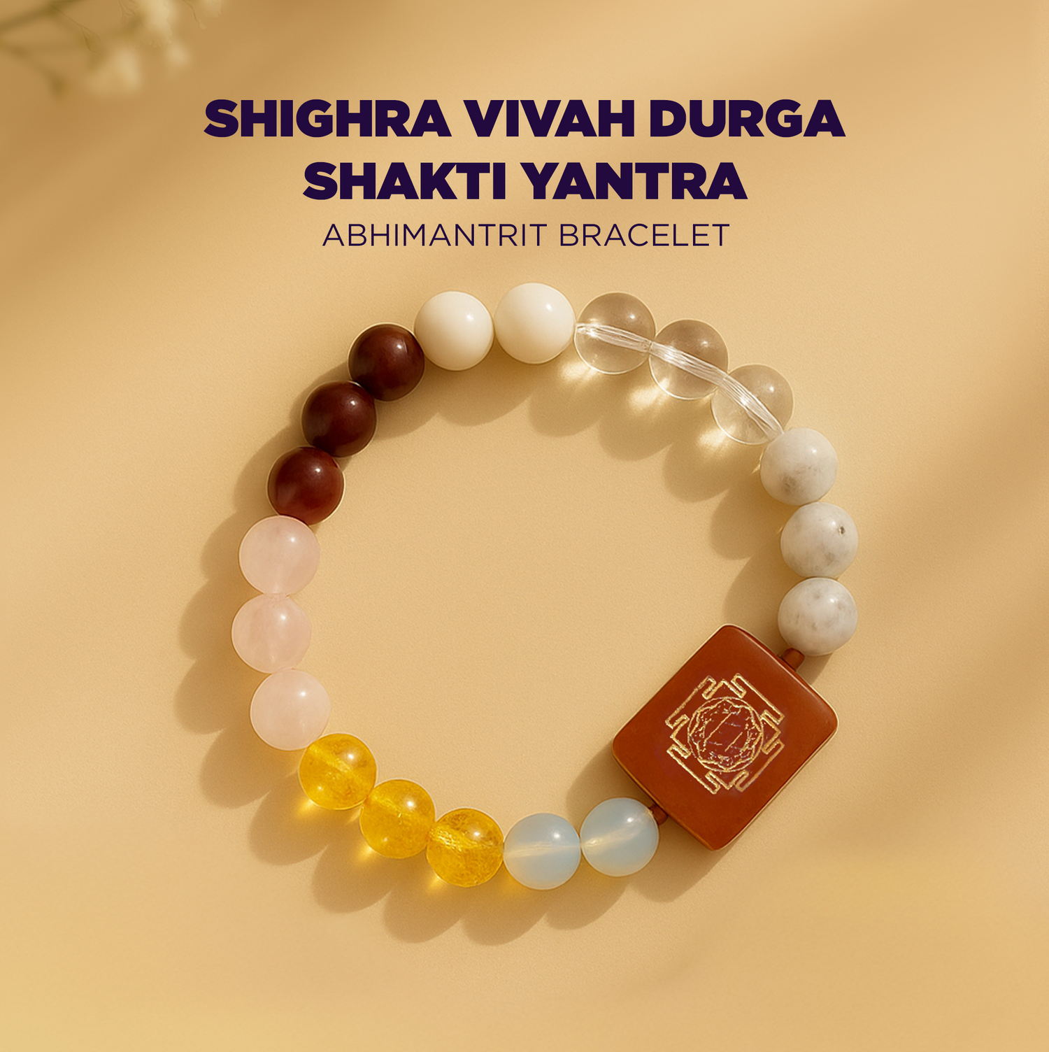 Shighra Vivah Durga Shakti Yantra Bracelet – For Quick Marriage & Protection from Enemies