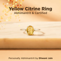 Yellow Citrine Ring: Abundance & Prosperity
