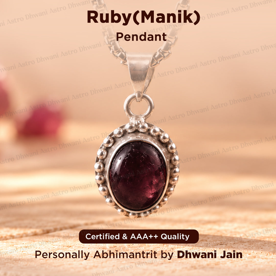 Ruby ( Manik ) Pendant
