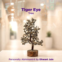 Tiger Eye Tree – Abhimantrit Crystal Tree for Confidence, Courage