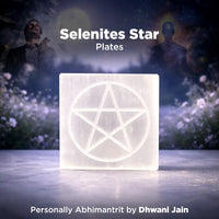 Selenite Star Plate Square – Energized Crystal Charging & Energy Cleansing Plate